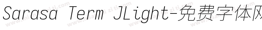 Sarasa Term JLight字体转换